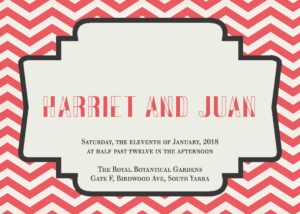 Harriet Wedding Invite