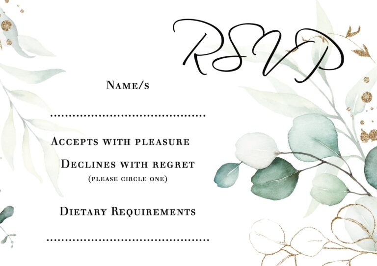 Olivia Wedding Rsvp