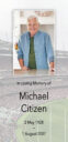 Memorial for Michael Citizen, 1928-2007.