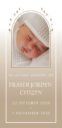 Memorial card for newborn, October to November 2020.