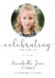 Memorial card for Annabelle Jane, celebrating her life.